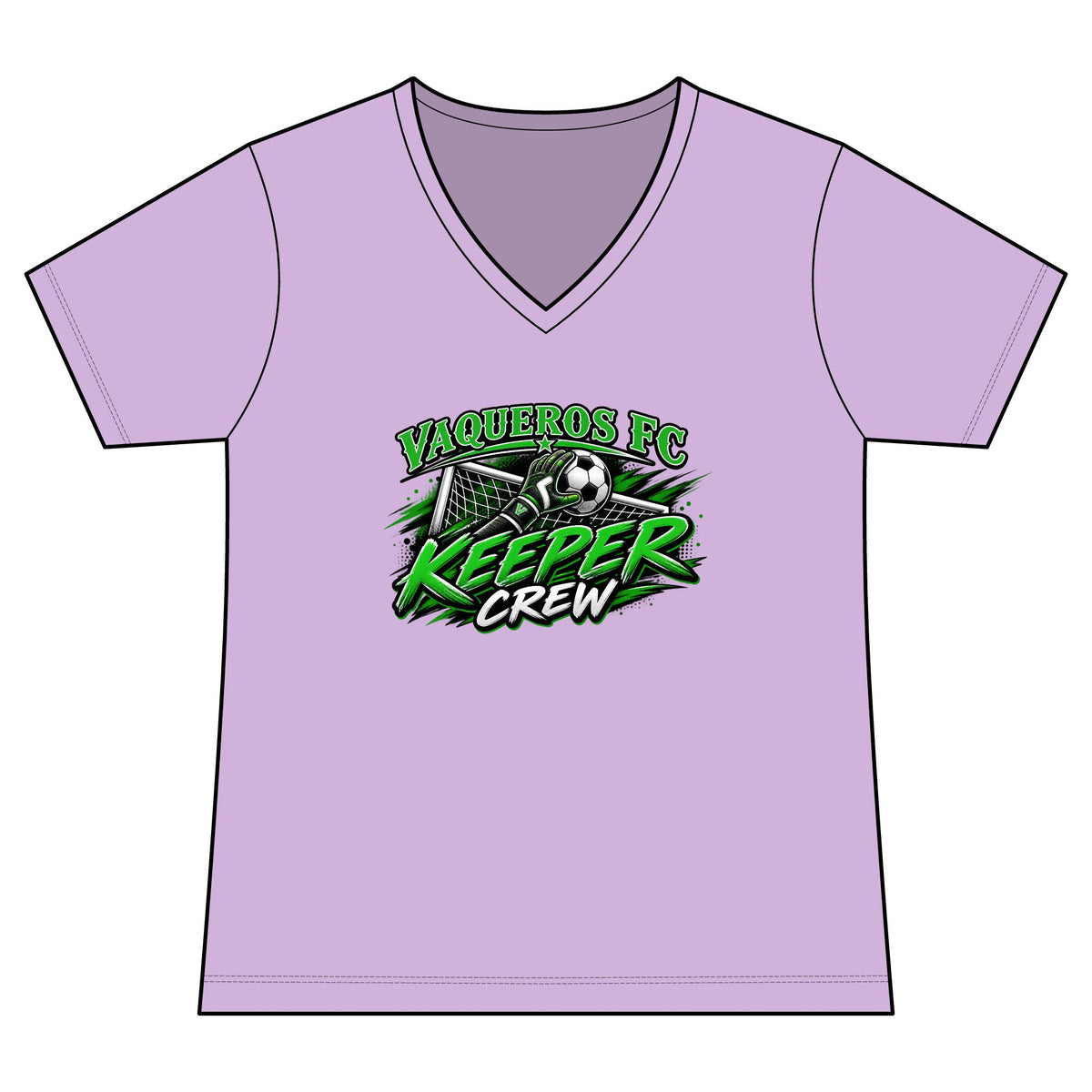 Keeper Crew V-Neck Tee - Personalized