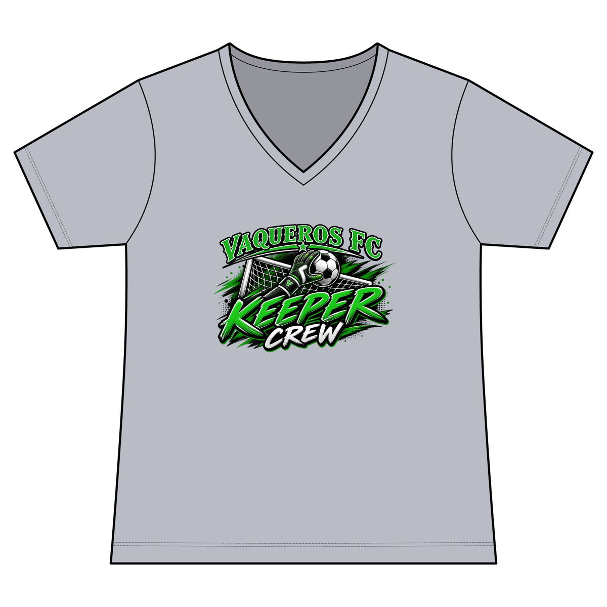 Keeper Crew V-Neck Tee - Personalized