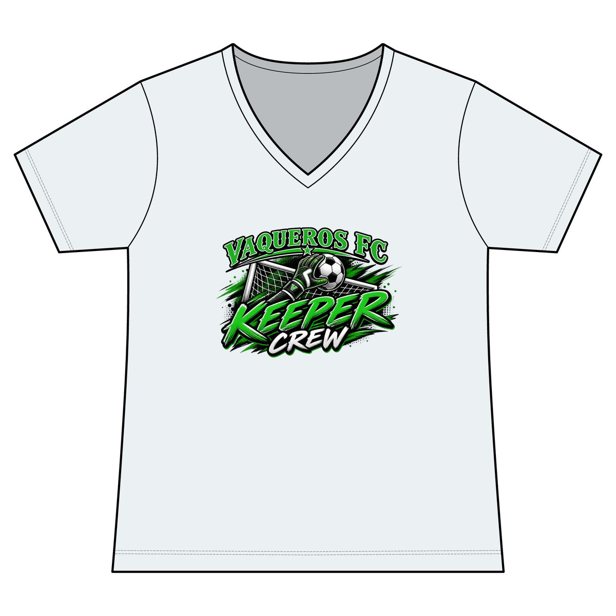 Keeper Crew V-Neck Tee - Personalized