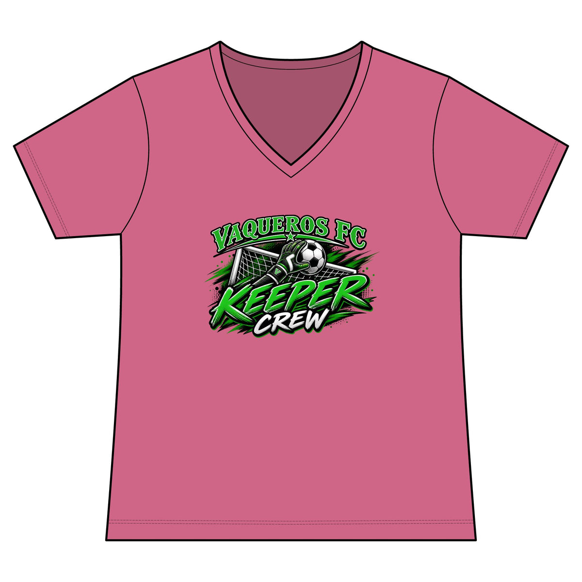 Keeper Crew V-Neck Tee - Personalized