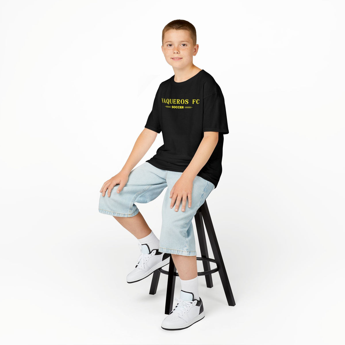 Vaqueros Three Line Youth Cotton Tee
