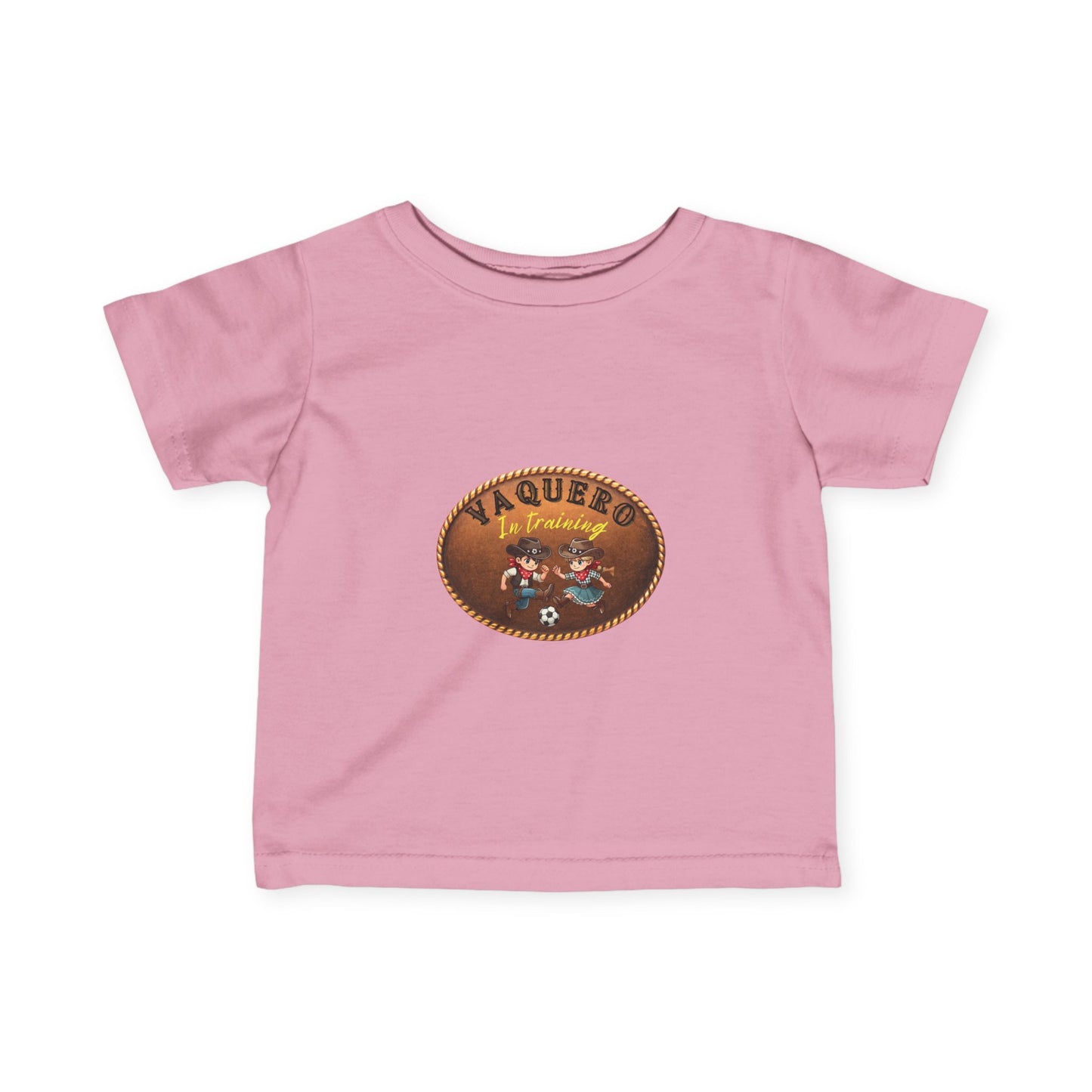 Vaqueros in Training Belt Buckle - Infant Tee