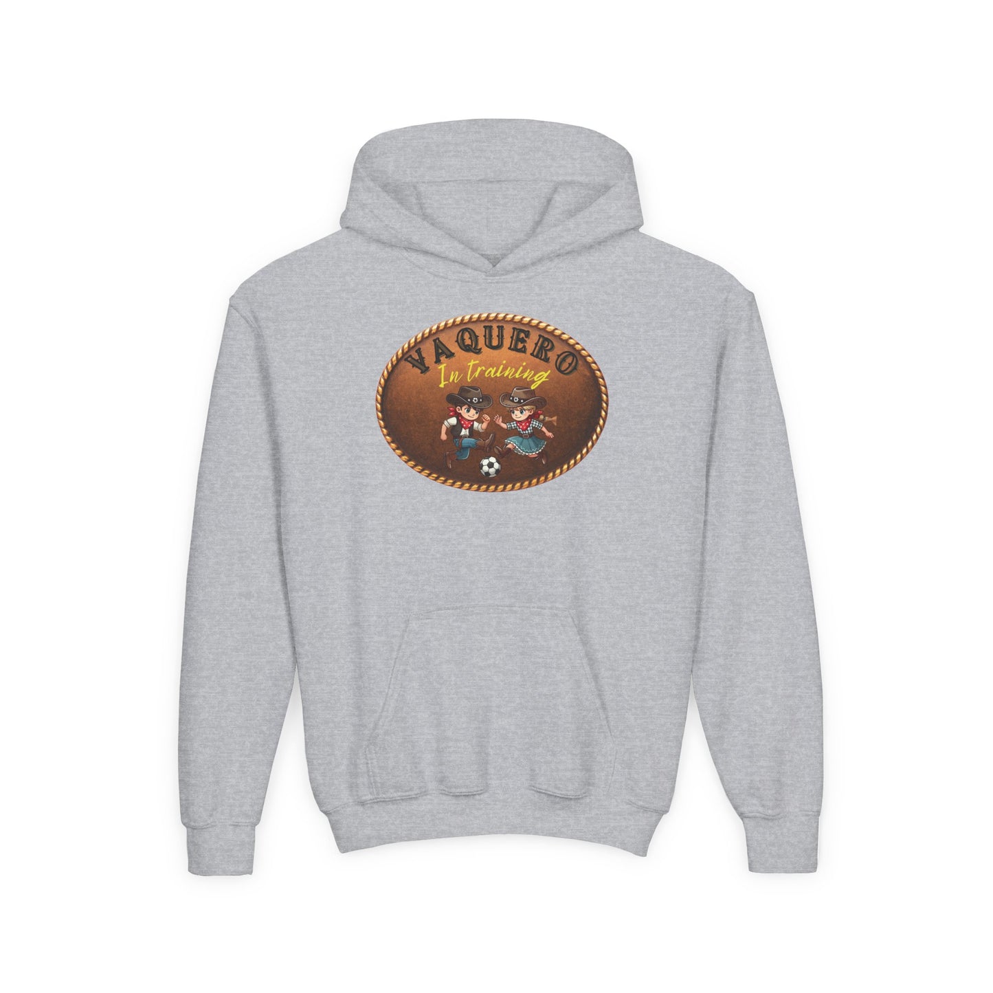 Vaqueros in Training  Belt Buckle - Youth Hoodie