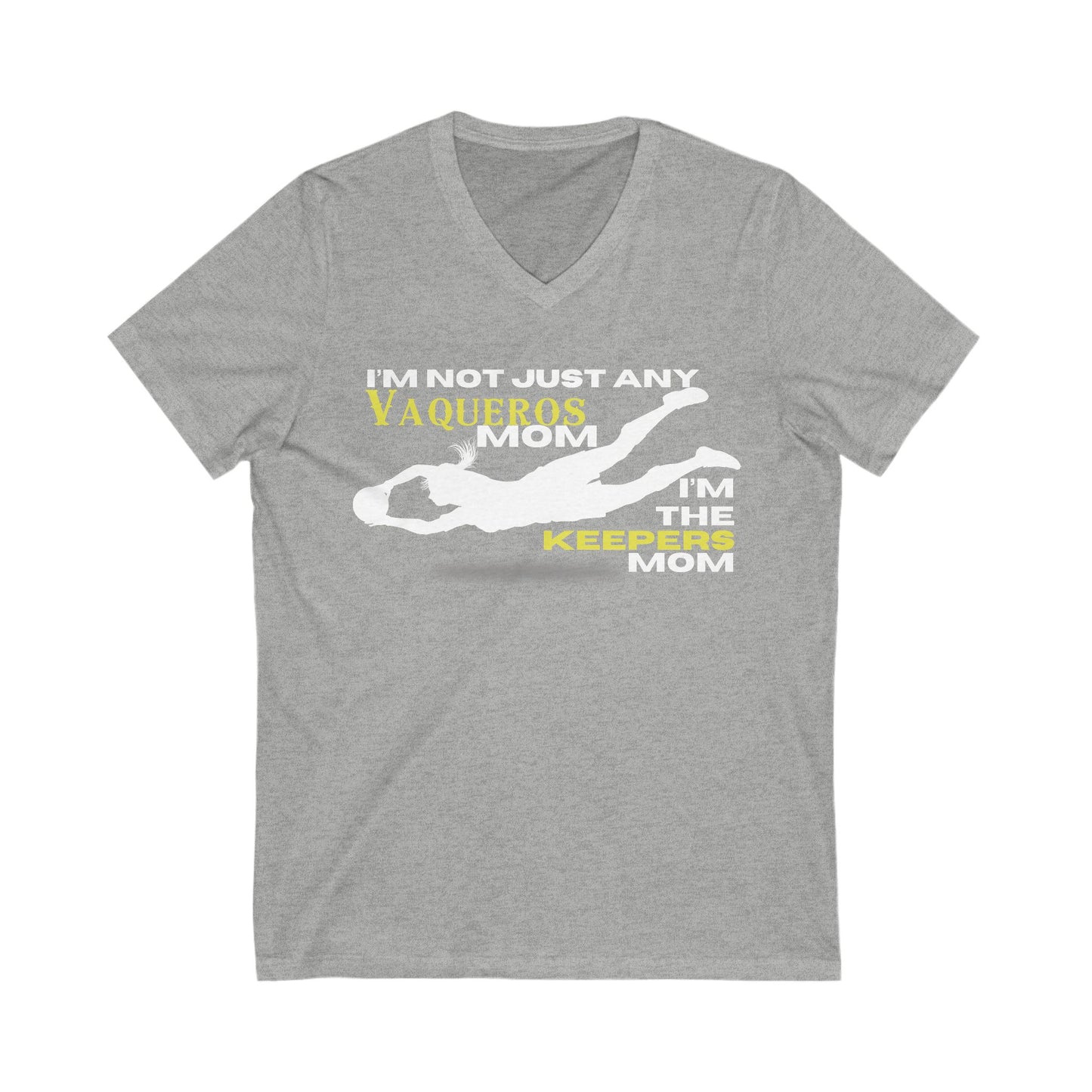 Female Goalkeeper Mom - Short Sleeve V-Neck Tee
